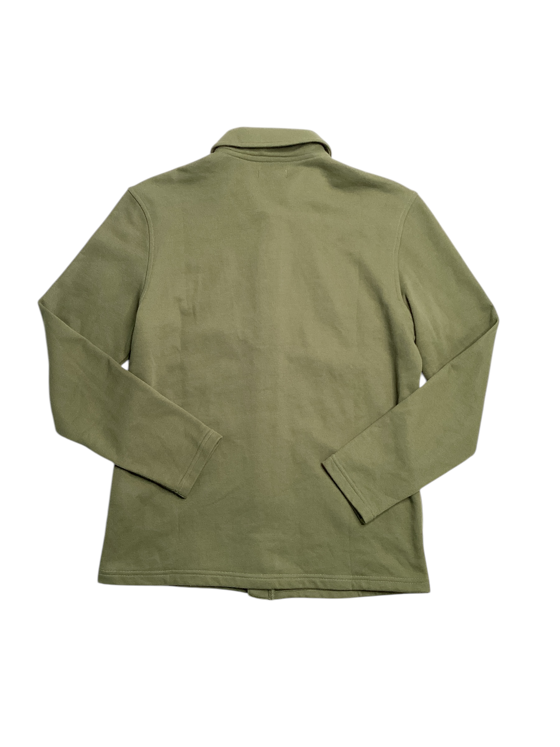 Alfani Mens Harrington French Terry Zip Front Coat Military Soil Green Small