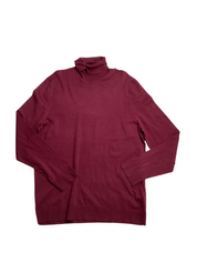 Alfani Mens Tucker Otto Long Sleeve Turtleneck Maroon Red Banner 3XL