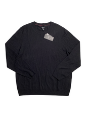 Alfani Mens Long Sleeve Crewneck Sweater Black XL