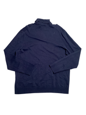 Alfani Men's Long Sleeve Turtleneck Sweater Neo Navy Blue XL