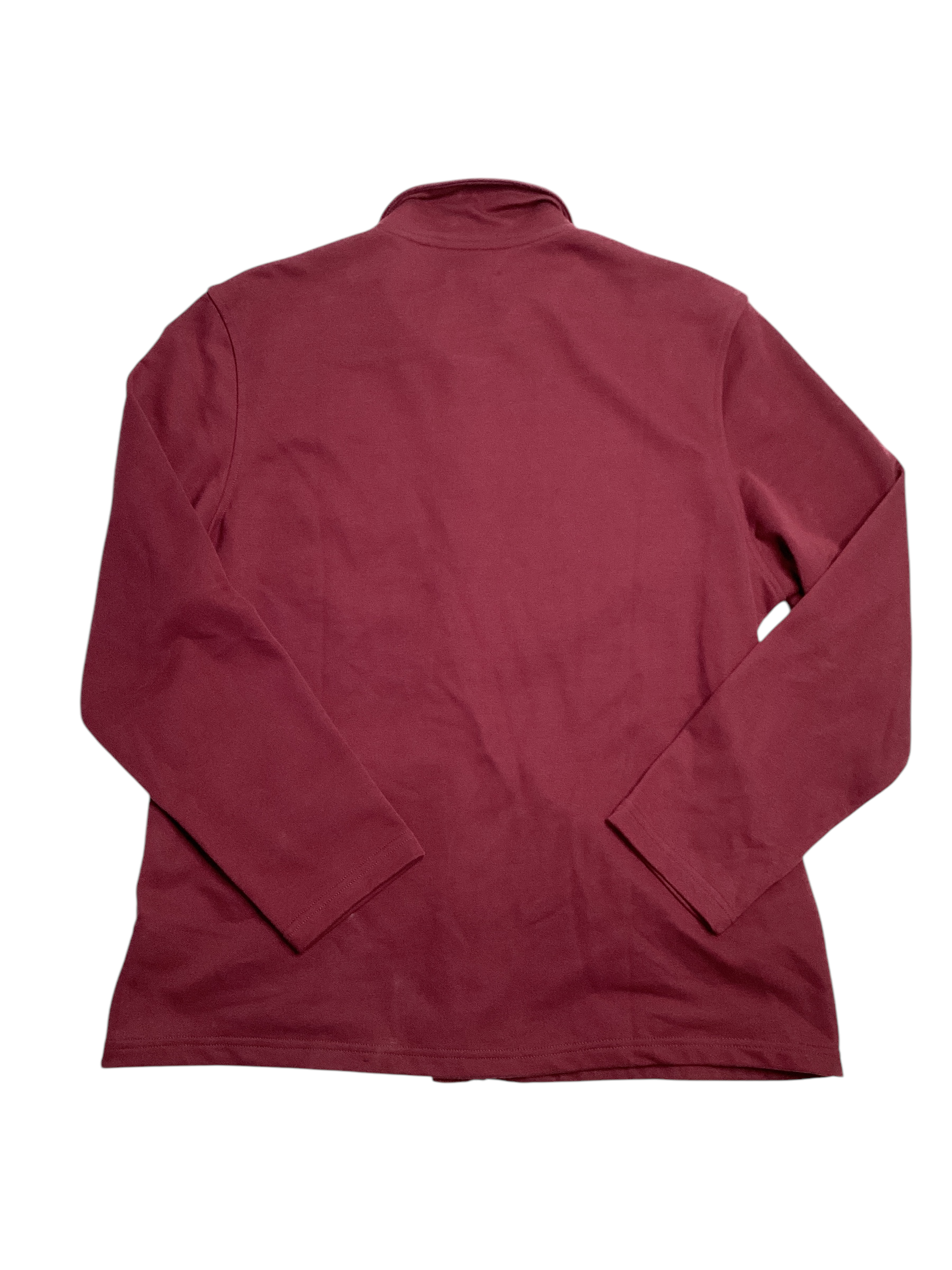 Alfani Zip-Front Harrington Full Zip Jacket Medium Red Maroon Banner