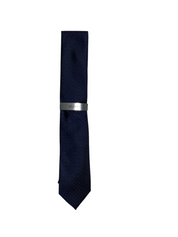 Alfani Men Regular fit Tie Necktie One Size Blue Lunar Geo Print