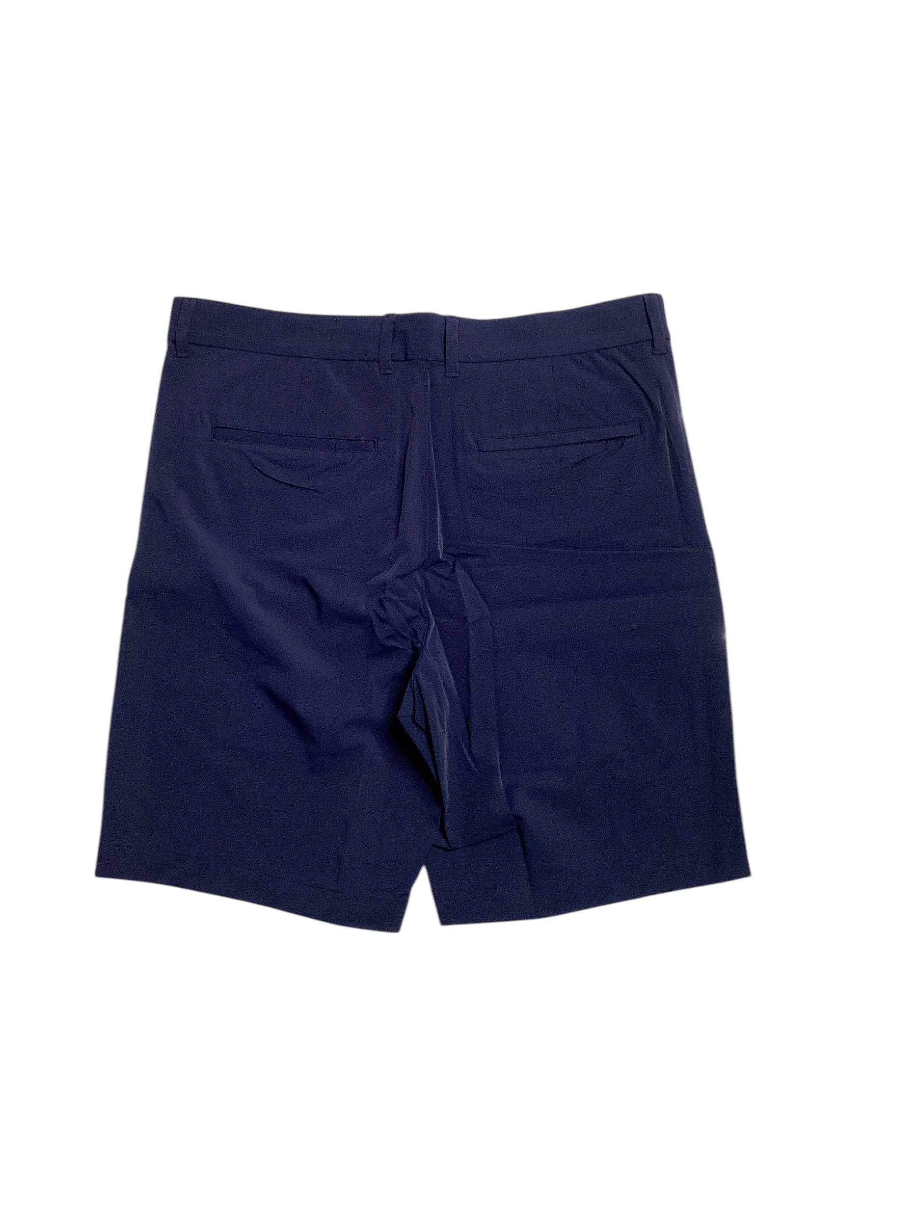 Alfani Mens Flat Front Tech Shorts Neo Navy Blue 30