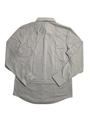 Alfani Mens Alfatech Yarn Dyed Long Sleeve Button Down Shirt Taupe Grey 2XL