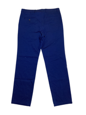 Alfani Men's Regular Fit Flat Front Tech Pants Blazing Navy Blue 32 x 32