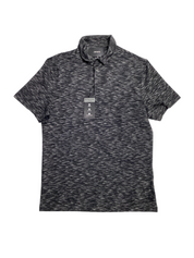 Alfani Alfatech Short Sleeve Polo Shirt Deep Black Small