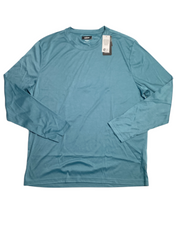 Alfani Alfatech Mens Long Sleeve Crewneck T Shirt Blue XL