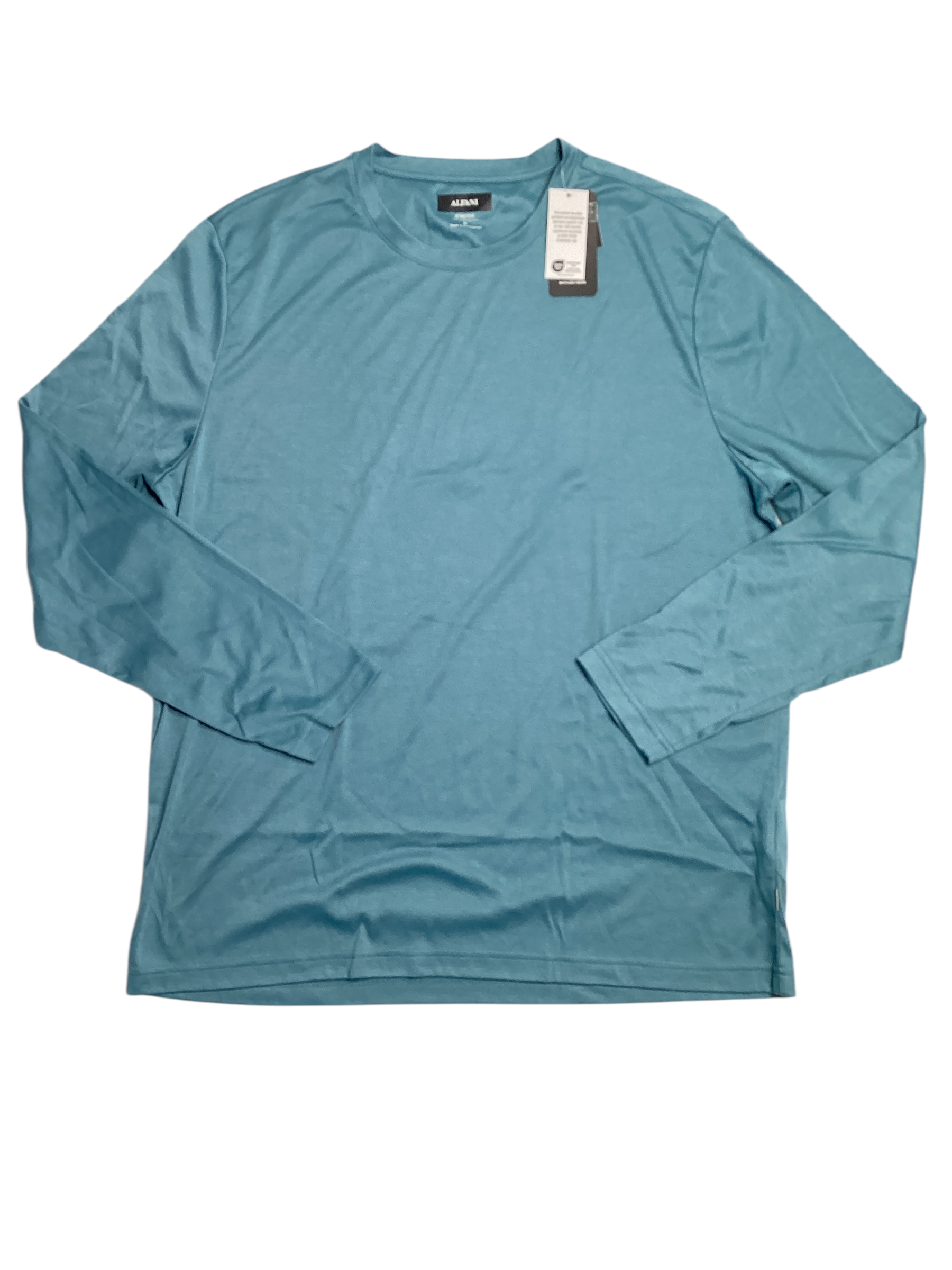 Alfani Alfatech Mens Long Sleeve Crewneck T Shirt Blue XL