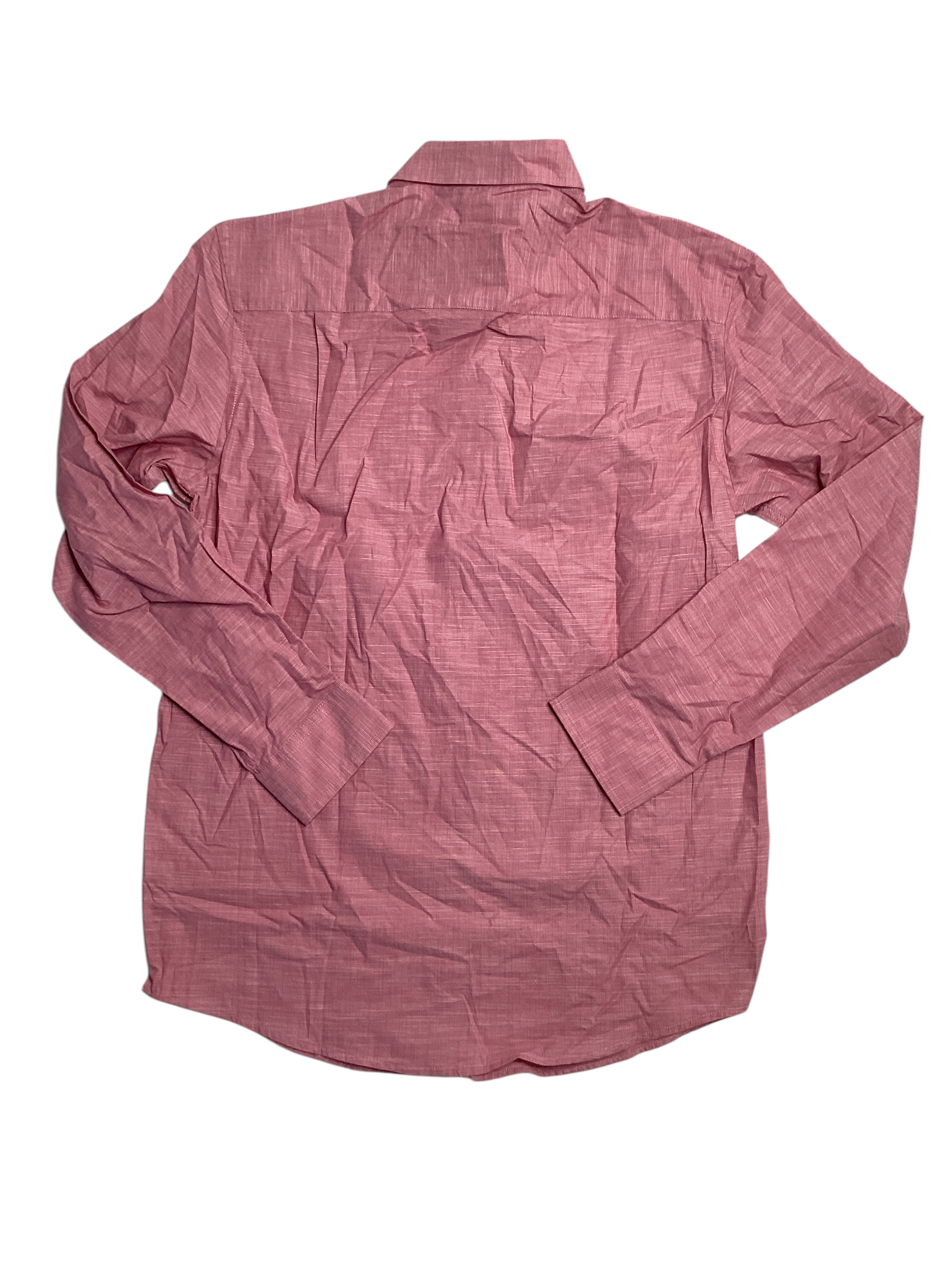 Alfani Mens Regular Fit Button Down Shirt Smudge Cranberry Pink 2XL