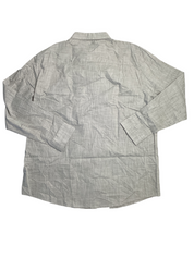 Alfani Men's Regular Fit Solid Button Down Shirt Military Soil Grey 2XL