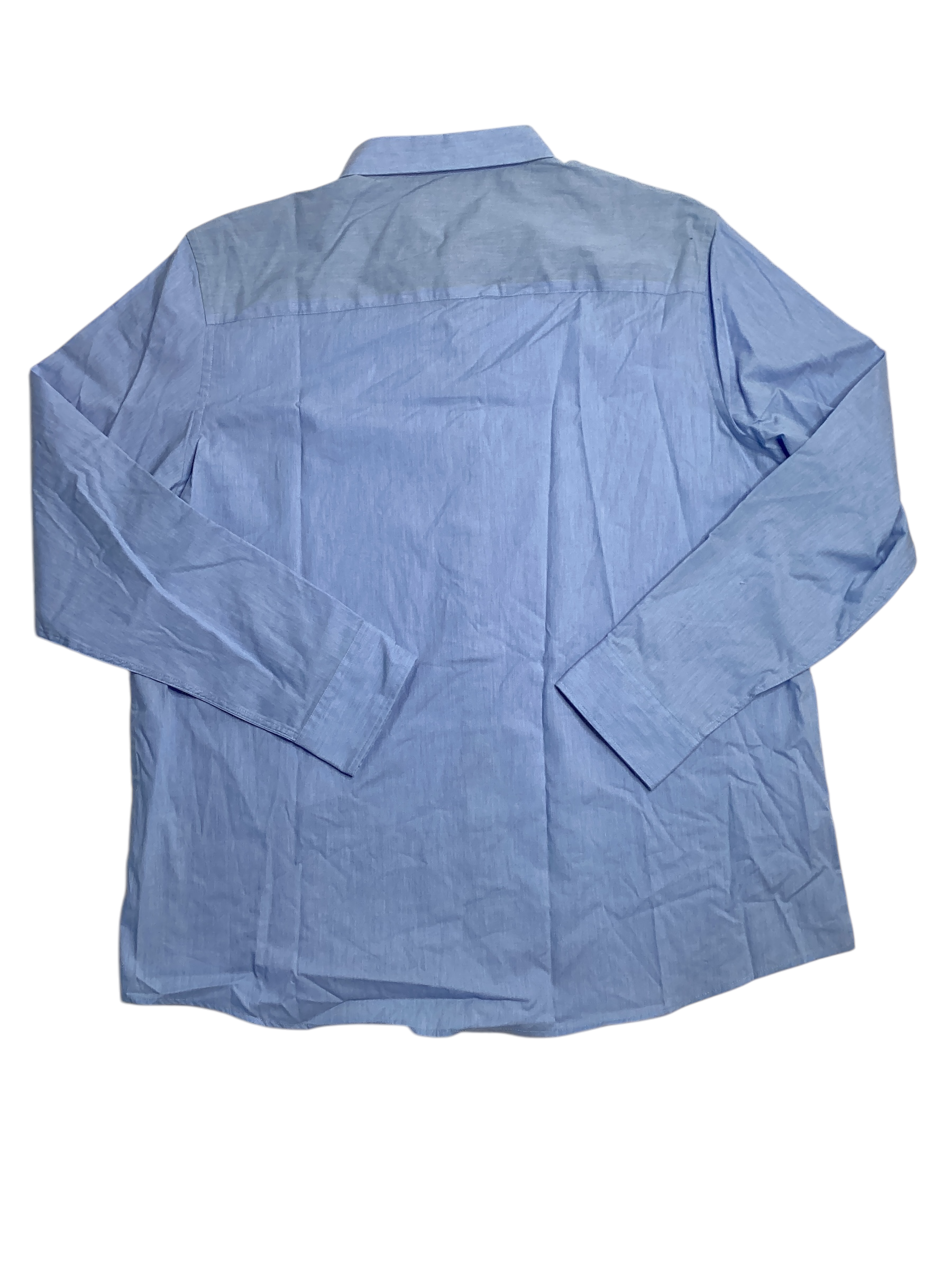 Alfani Mens Modern Solid Button Down Shirt Light Blue XL