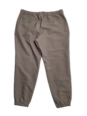 Alfani Men's Regular Fit Stretch Pleated Jogger Pants Taupe Heather Brown XL