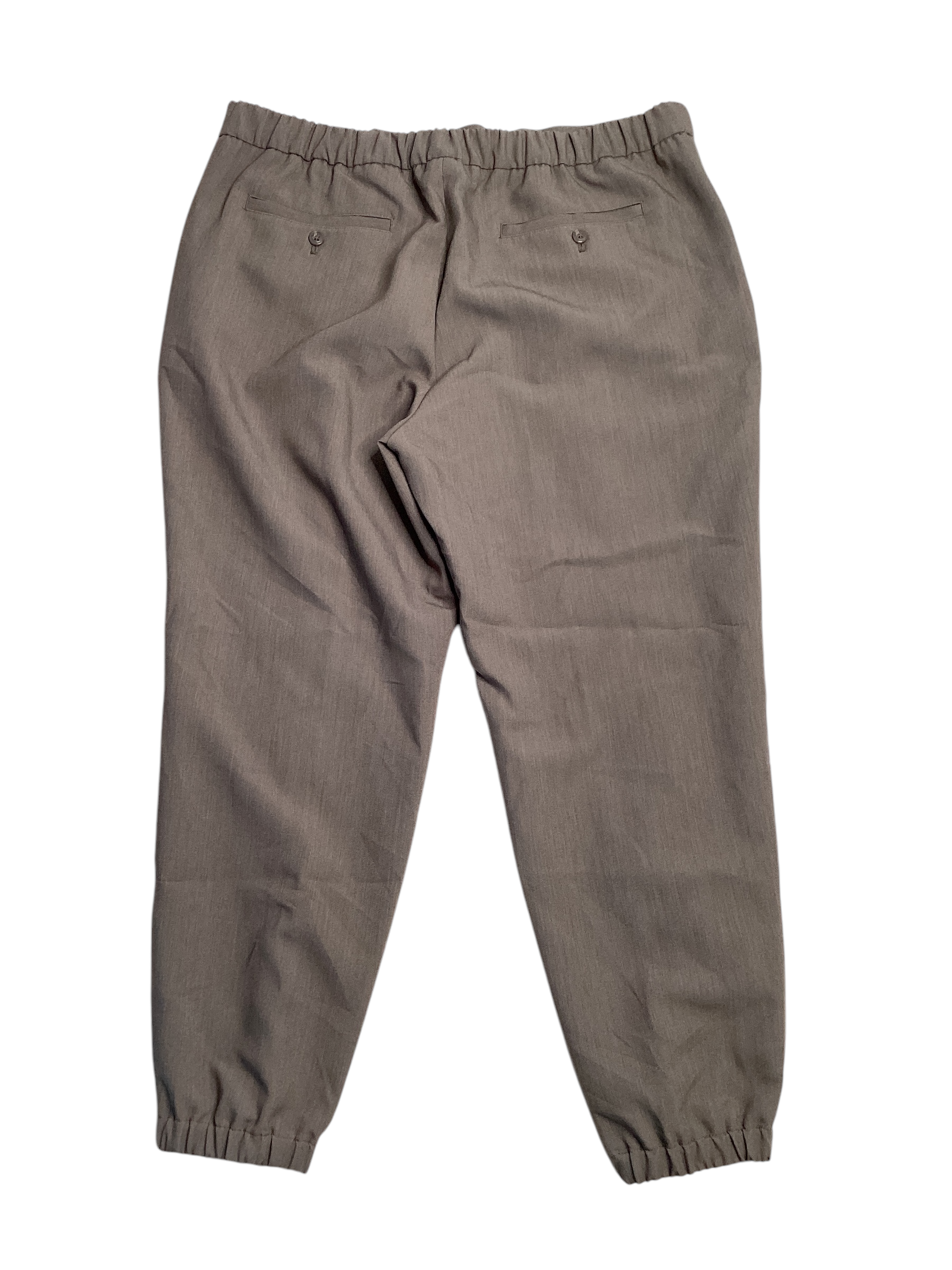 Alfani Men's Regular Fit Stretch Pleated Joggers Brown 2XL