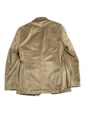 Alfani Mens Slim Fit Solid Velvet Sport Coat Tan 38R