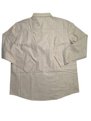 Alfani Men's Regular Fit Solid Button Down Shirt Beige Twill 2XL