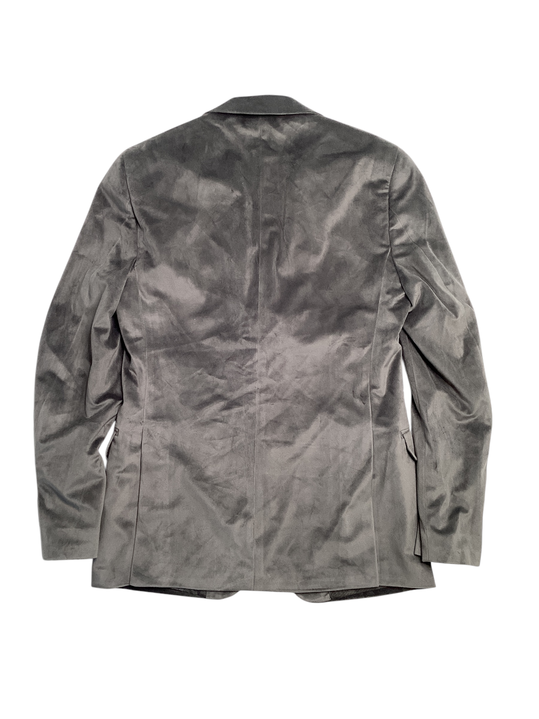 Alfani Men's Slim Fit Solid Velvet Sport Coat Blazer Grey 38S
