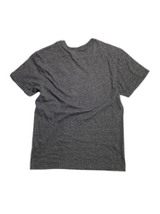 Alfani Men's Short Sleeve V Neck Undershirt T Shirt Black Heather Medium