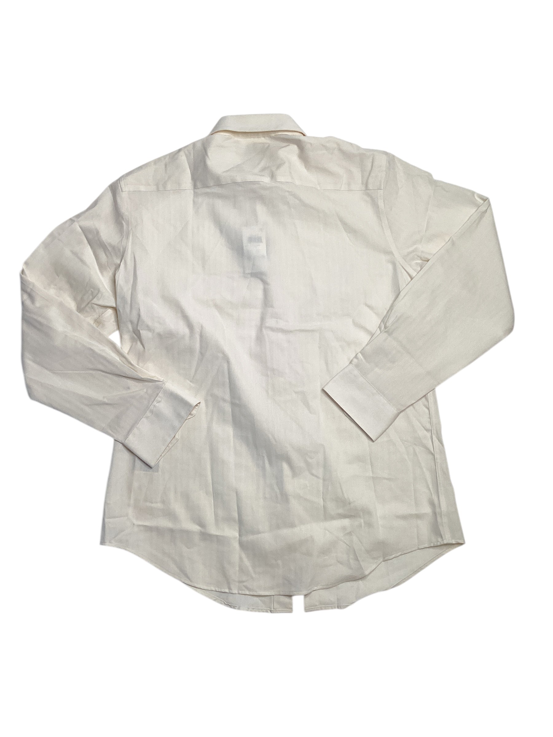 Alfani Men's Slim Fit Herringbone Dress Shirt Tan 16 16.5 34 35