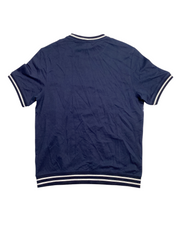 Alfani Mens Tipped Crewneck Short Sleeve T Shirt Blue Medium
