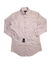 Alfani Mens Slim Fit Solid Button Down Dress Shirt 16 16.5 32 33 Large