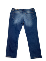 Alfani Mens Straight fit Jeans 40 / 30 Blue Solid Stretch