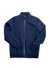 Alfani Mens Bomber Jacket Coat Small Blue Waterproof Solid