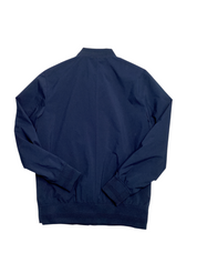 Alfani Mens Regular Fit Water Resistant Coat Bomber Jacket Blue Small