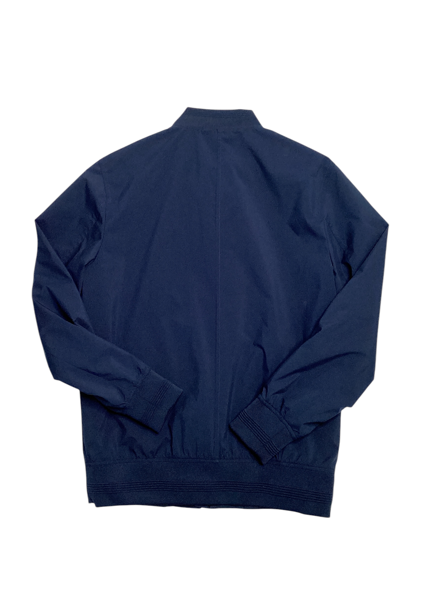 Alfani Mens Bomber Jacket Coat Small Blue Waterproof Solid