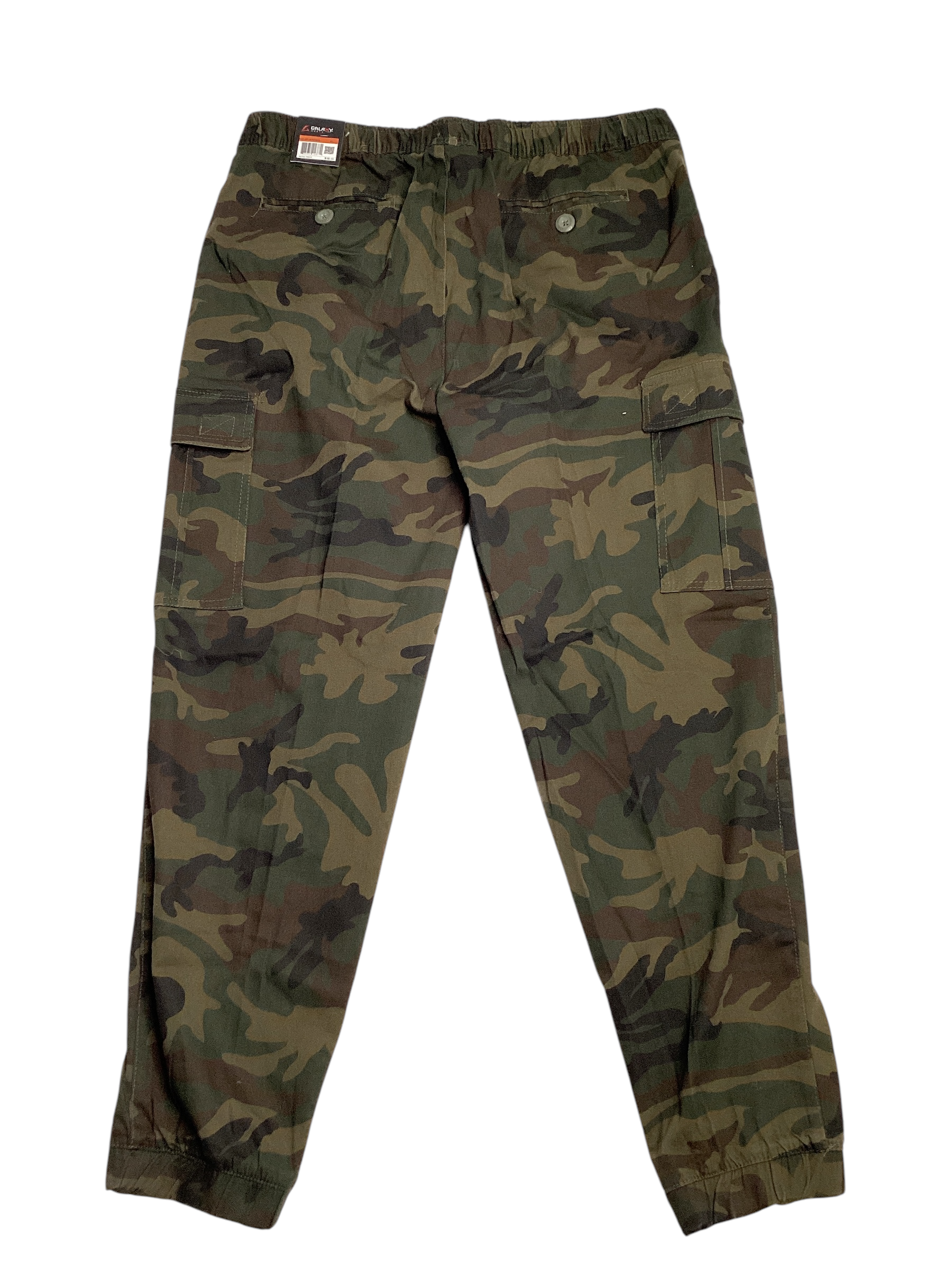 Galaxy By Harvic Mens Straight fit Joggers Pants M / 28 Green Camouflage Stretch