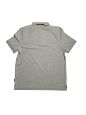 Nautica Men's Classic Fit Short Sleeve Polo Shirt Grey Medium