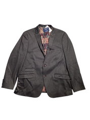 Paisley & Grey Slim Fit Sport Coat Blazer Dark Grey 46R