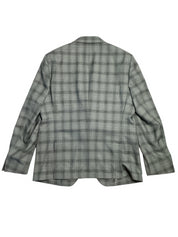 HUGO BOSS Mens Hutson Plaid Slim Fit Sport Coat Blazer 46R Green