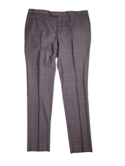 Jack Victor Napoli Tonal Windowpane Regular Fit Suit 42R / 36W Purple Plaid