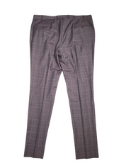 Jack Victor Napoli Tonal Windowpane Regular Fit Suit 48R / 42W Purple Plaid