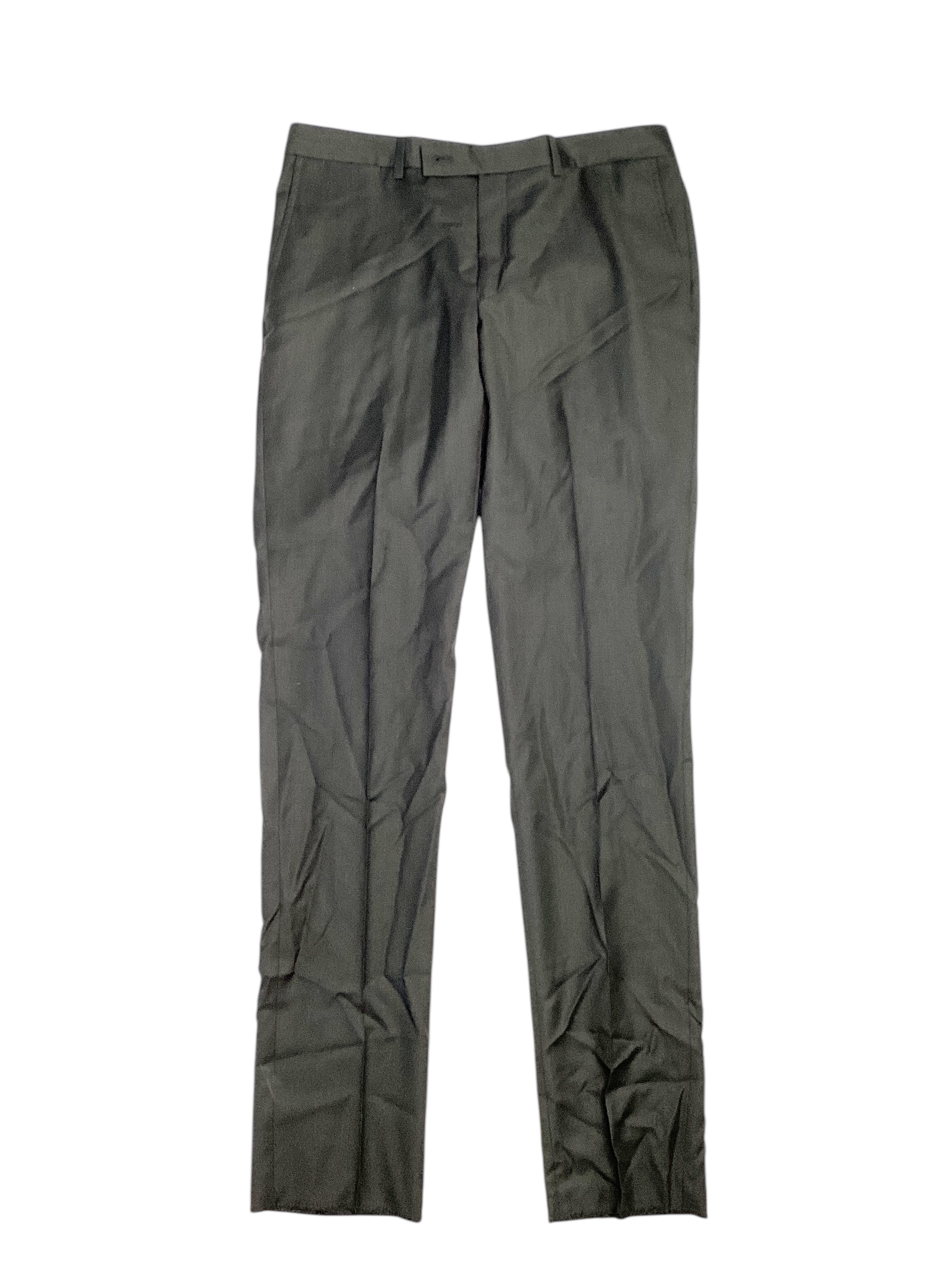 Robert Graham Mens Modern Fit Sharkskin Suit Dress Pants Hunter Green Waist 32