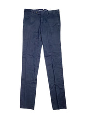 PT Torino Délavé Linen Cotton Garment Dyed Slim Fit Pants EU 50 US 36 Navy Blue