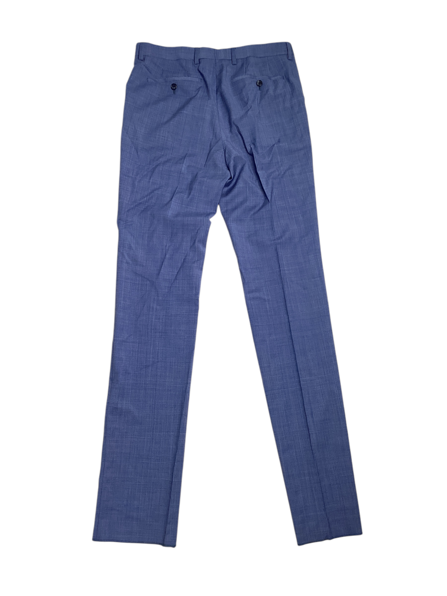 John Varvatos Star USA Mens Tonal Plaid Slim Fit Suit Dress Pants Size 30 Light Blue