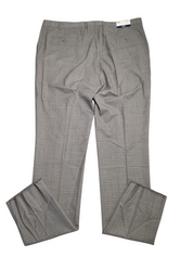 Hart Schaffner Marx New York Neat Regular Fit Suit 48L / 43W Grey Flat Pant Wool