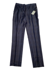 Canali Mens Siena Tonal Plaid Classic Fit Suit EU 50 US 40R / 34W Navy Blue