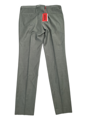 Hugo Boss Hesten Melange Solid Extra Slim Fit Dress Pants Size 36 Green Wool