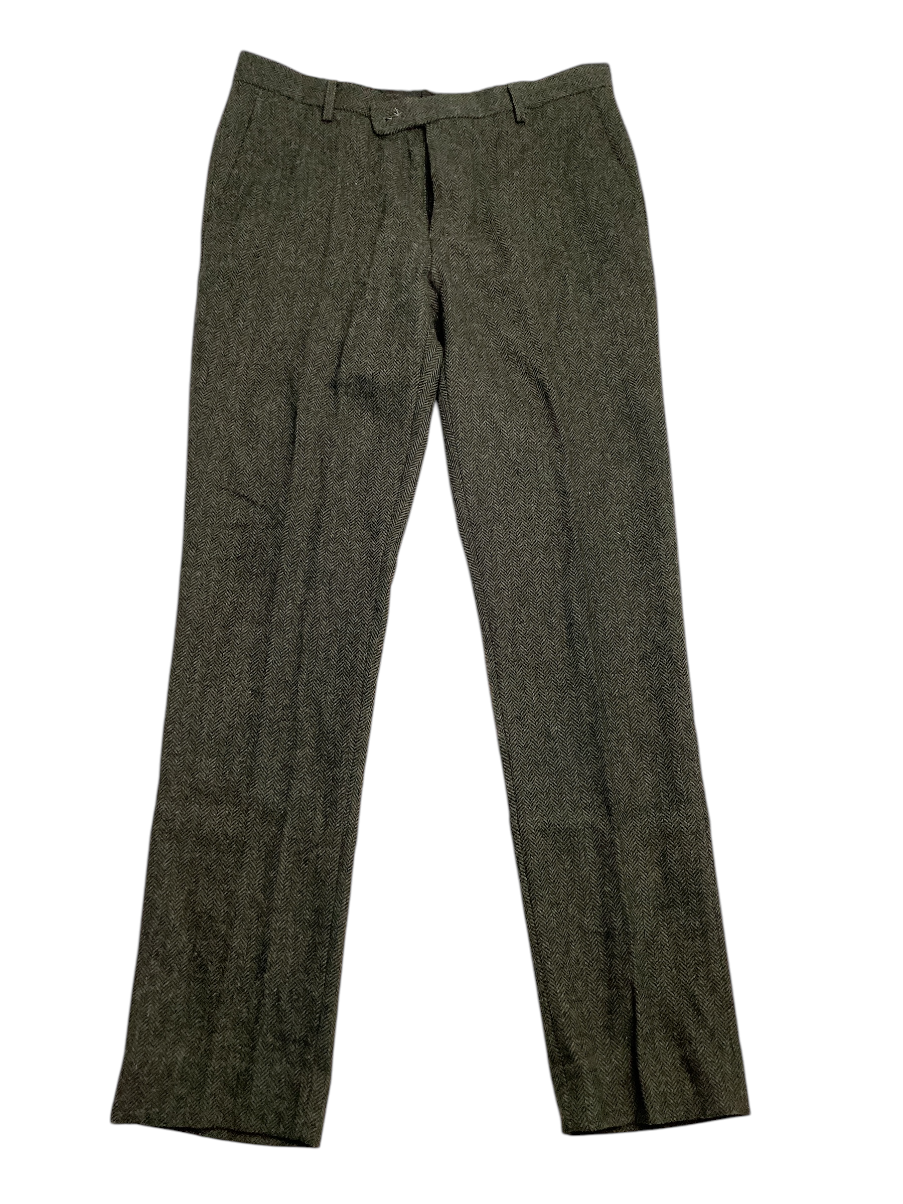 Paisley & Grey Mens Green Dress Herringbone Pants 31 x 32