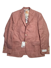 Robert Graham Weave Berry Modern Regular Fit Sport Jacket 40R Sport Coat