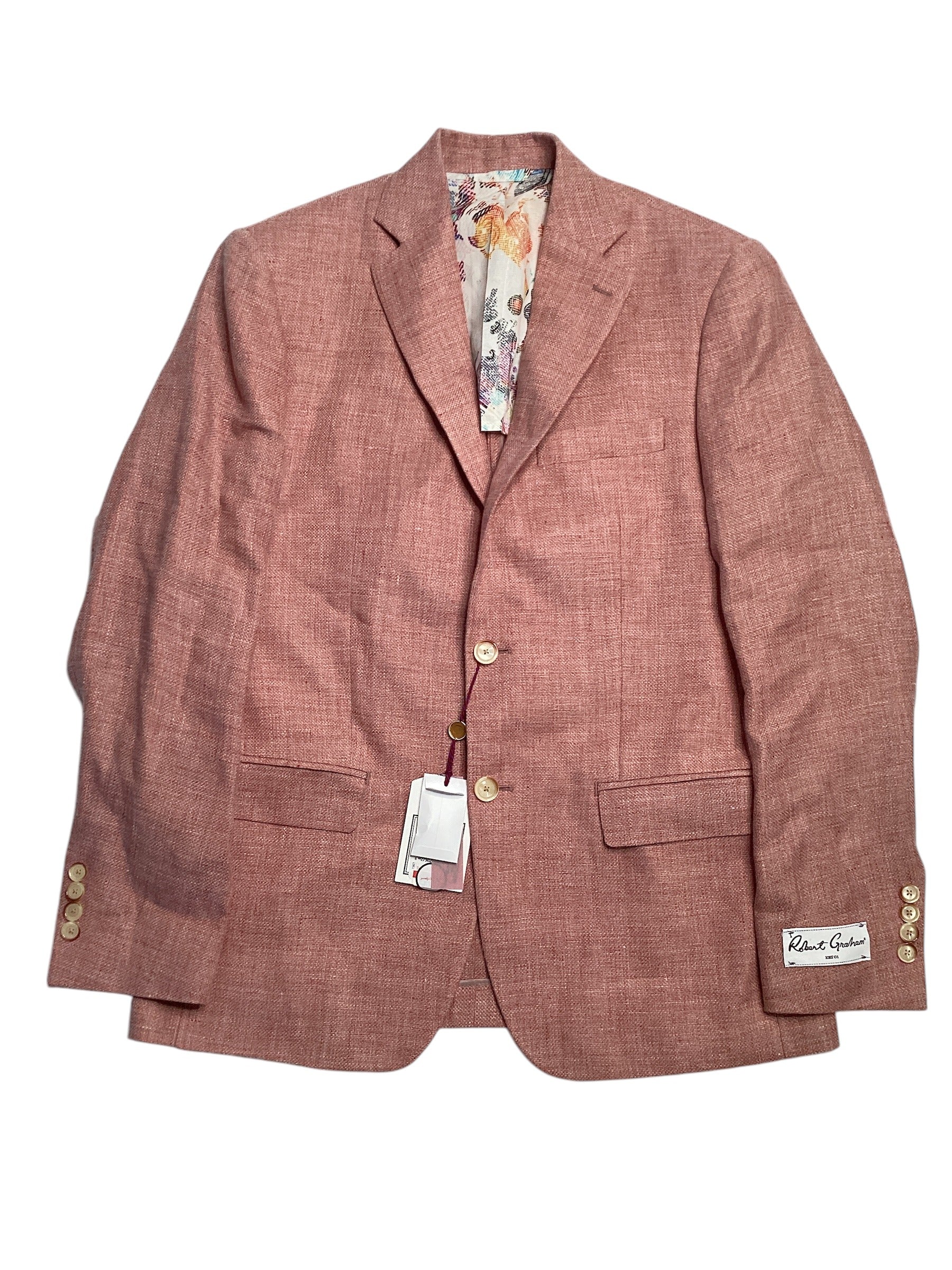 Robert Graham Weave Berry Modern Regular Fit Sport Jacket 40R Sport Coat