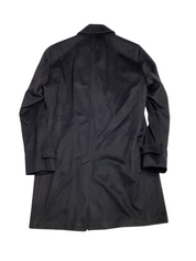 Herno Men's Modern Fit Woven Overcoat Coat EU 52 US 42R Black Wool Wool Cashmere