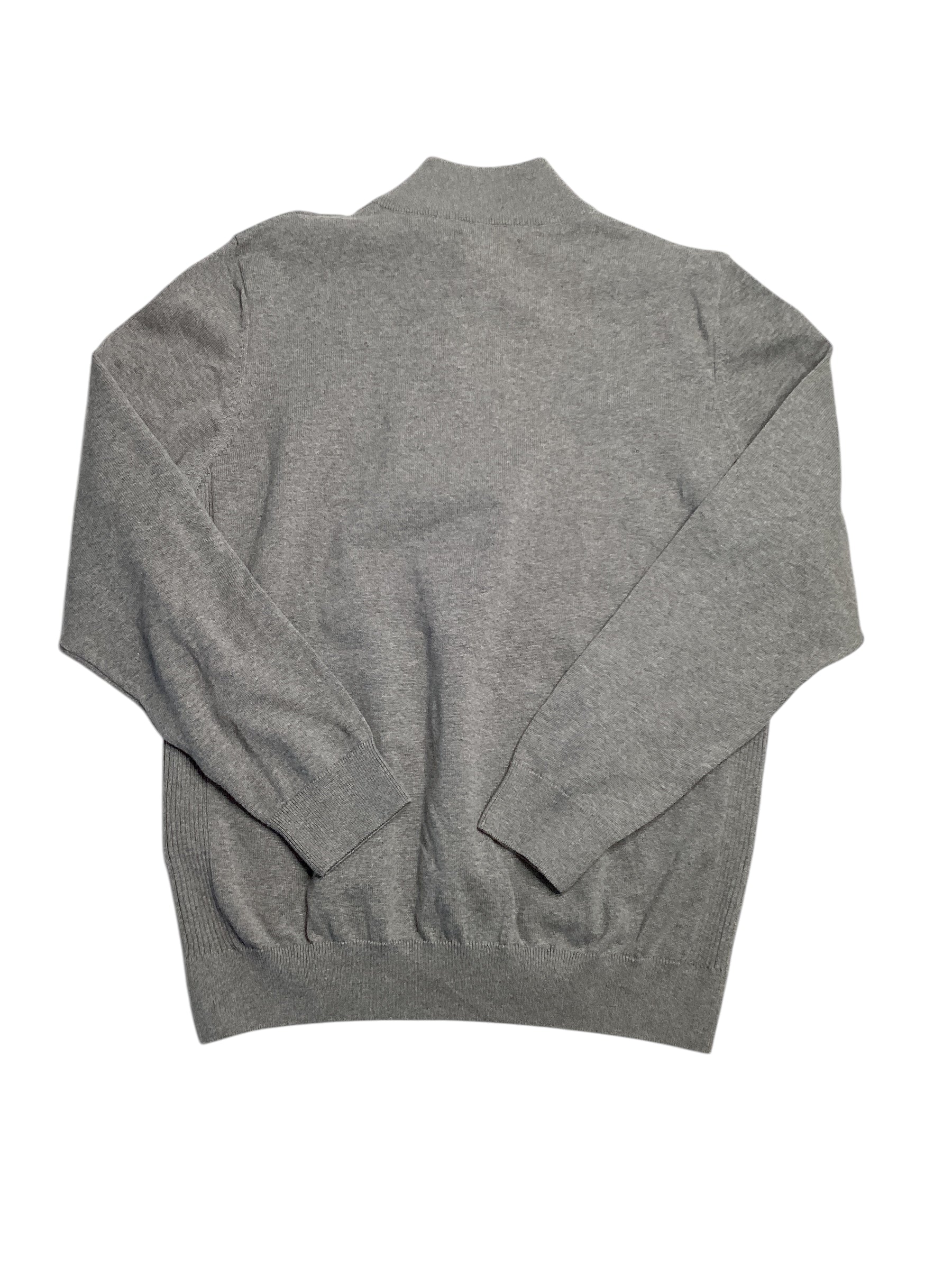 Barbour Men's Regular Fit Quarter Zip Cotton Sweater XXL Grey