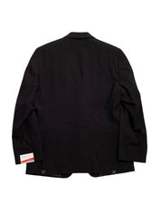 Perry Ellis Portfolio Mens Modern fit 2 Piece Suit 46 S / 39 Waist Black Stretch