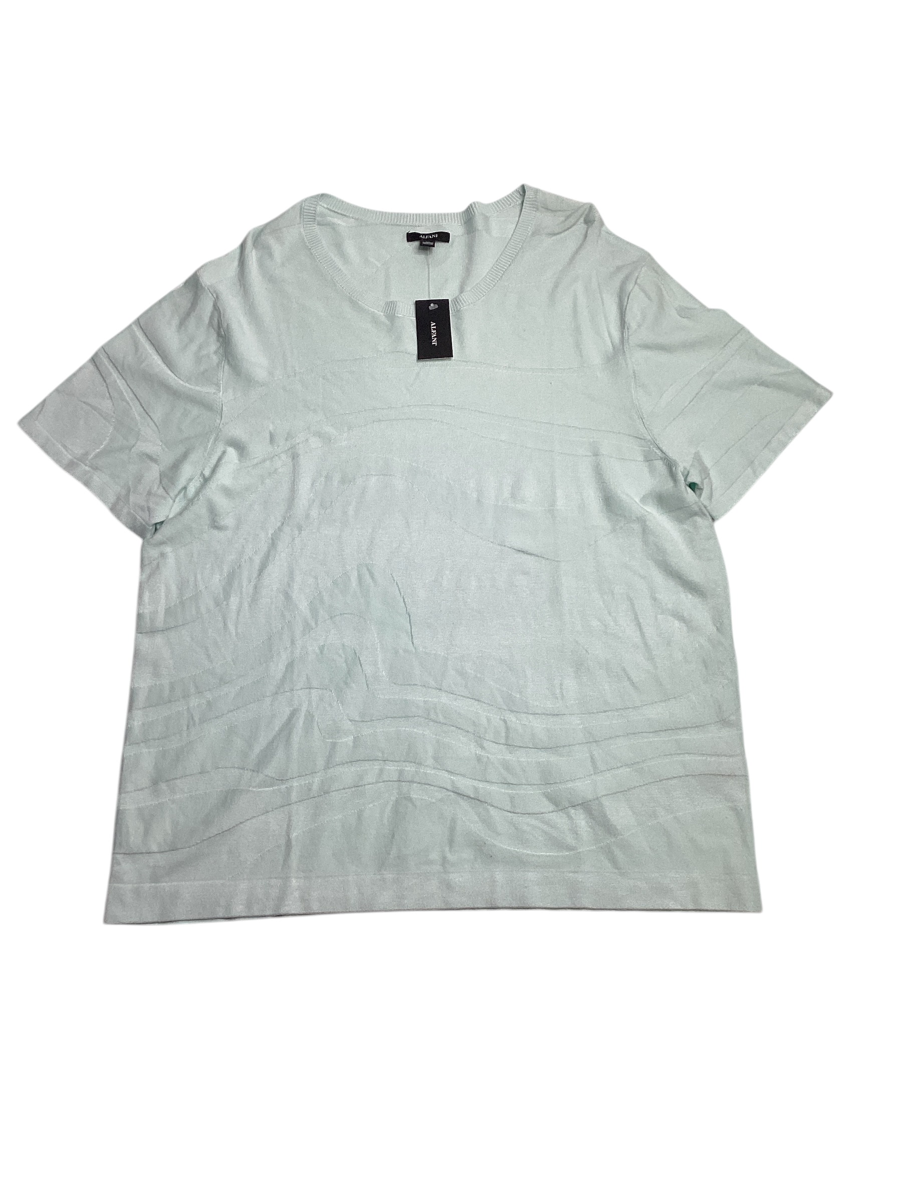Alfani Mens Regular fit Short Sleeve T-Shirt Shirt XXL Green Solid