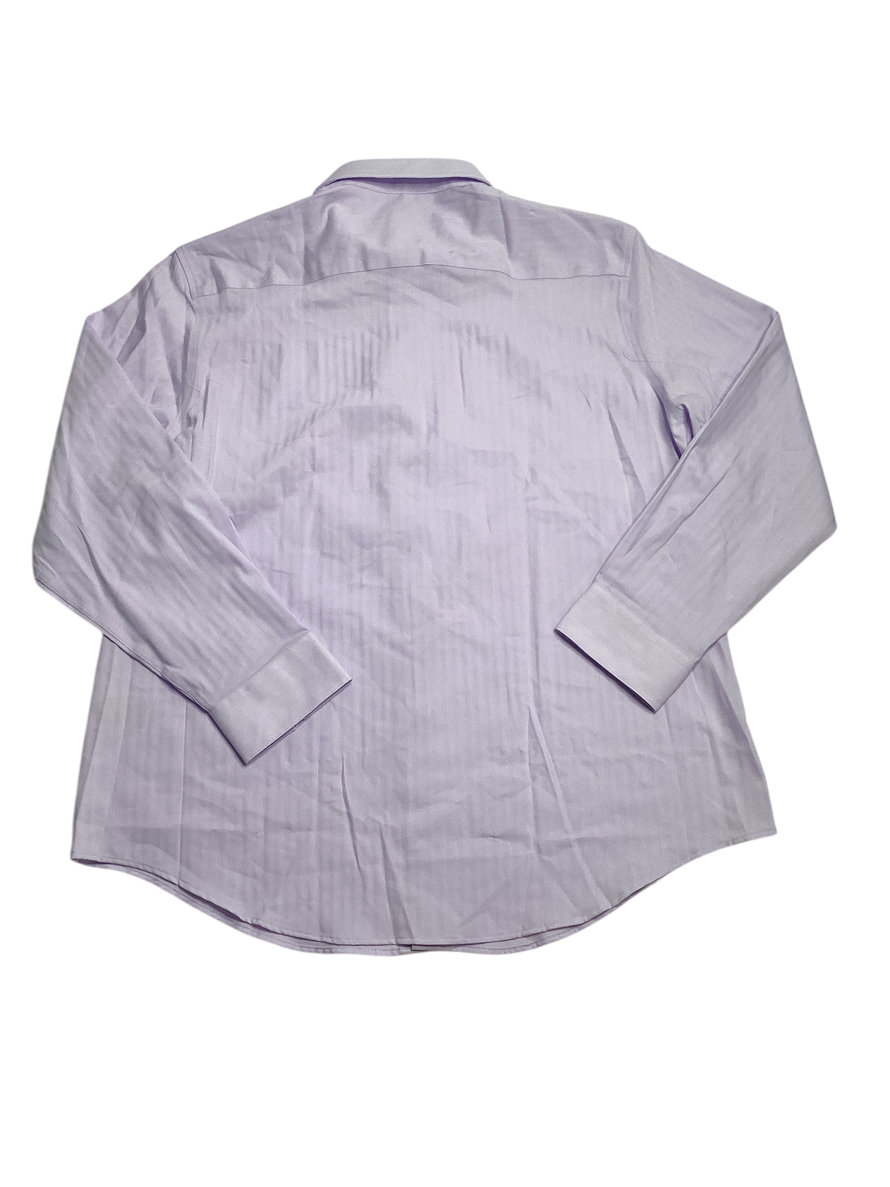 Alfani Mens Slim fit Long Sleeve Button-Up Shirt XL Purple Solid Stretch