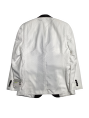 Alfani Mens Slim fit Suit Jacket Blazer 38 R White Floral