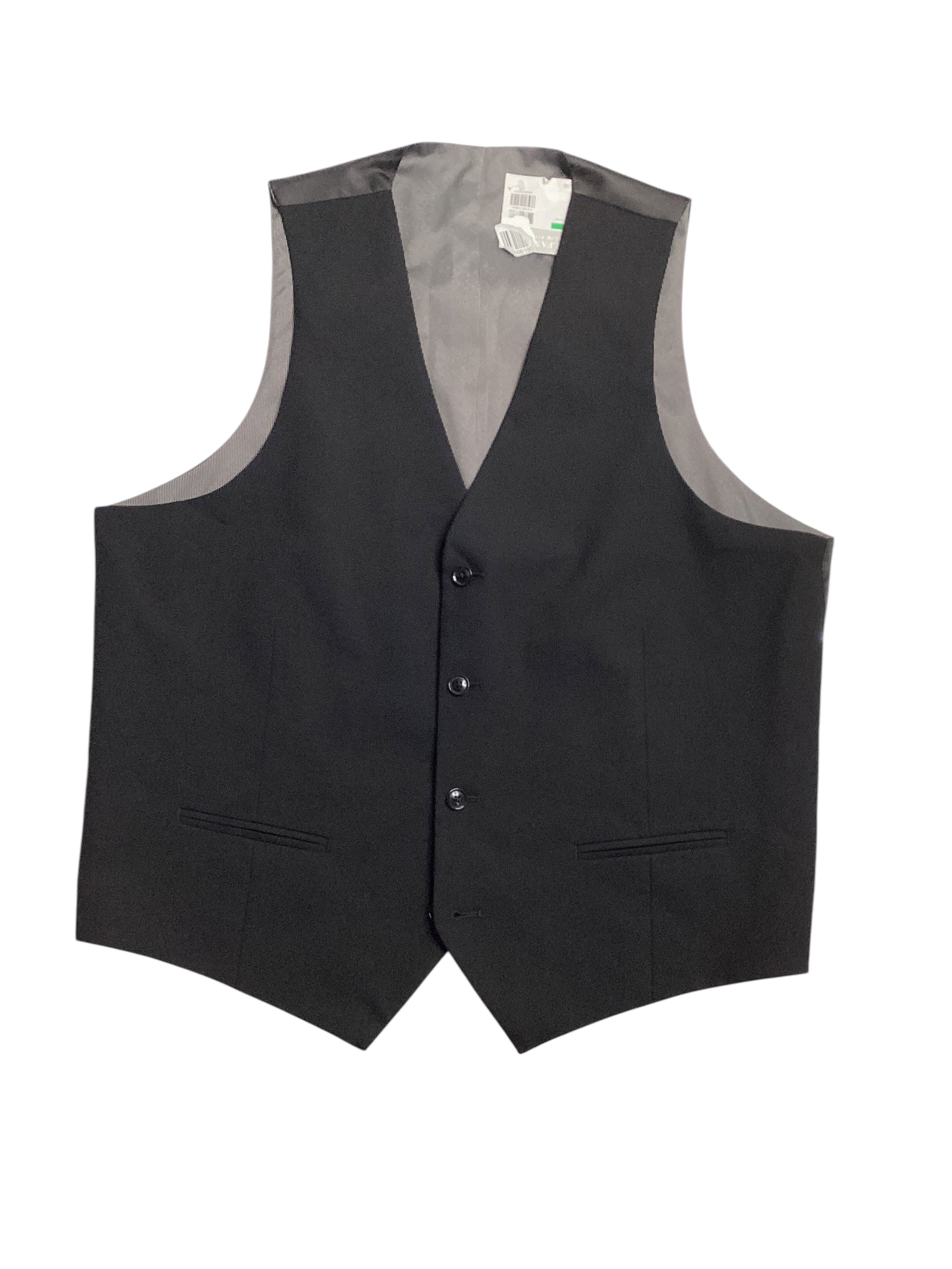 Alfani Men's Slim-Fit Stretch Solid Suit Vest Large Black